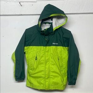 Marmot Kids Two-Tone Green Raincoat Medium 8/10